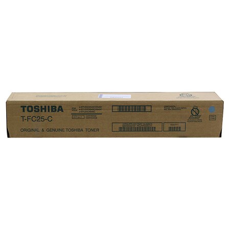 Toshiba Toshiba Cyan Toner Cartridge, 26,800 Yield TFC25C